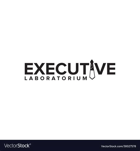 Executive laboratorium logo design template Vector Image