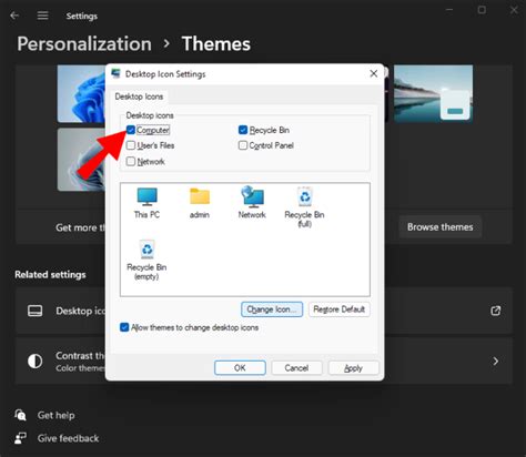 How To Add Desktop Icons in Windows 11