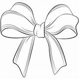 Cheer Bow Outline Drawing Sketch Coloring Page sketch template