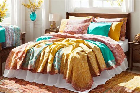 Premium AI Image | Colorful bed sheet