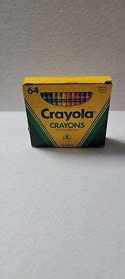 VINTAGE CRAYOLA CRAYONS Box of 64 Sharpener Binney And Smith Indian Red 1988 $22.99 - PicClick