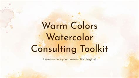 Warm Colors Consulting Toolkit | Google Slides & PPT