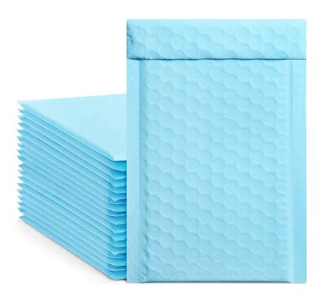 5''x7'' Blue Poly Bubble Mailers, Colors Padded Shipping Mailing ...