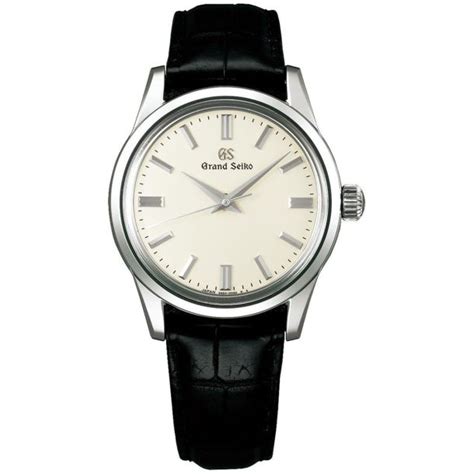 Men's Grand Seiko Elegance Watch, Ivory Dial Leather Strap SBGW231 | REEDS Jewelers