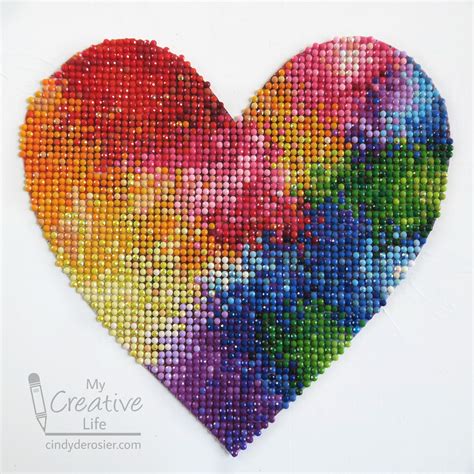 Heart Diamond Art | Fun Family Crafts