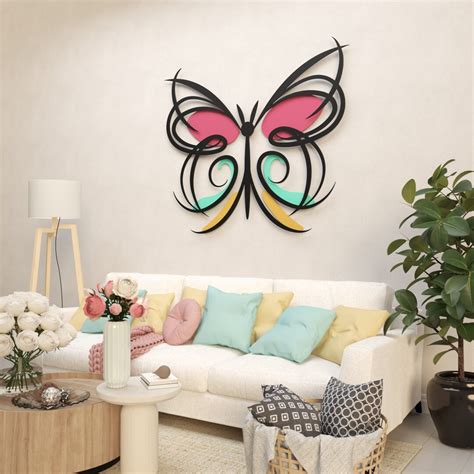 Butterfly, Metal Wall Art, Metal Art, Colored Metal Art, Modern Designs, Modern Metal Art - Etsy