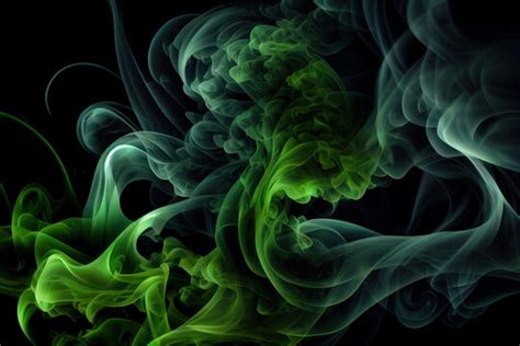 Green Smoke Background