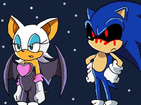 Sonic.EXE and Rouge by VideoGameFanatic2234 on DeviantArt