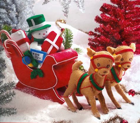 Christmas Craft Collection: Bucilla Winter Wonderland Snowman & Sleigh ...