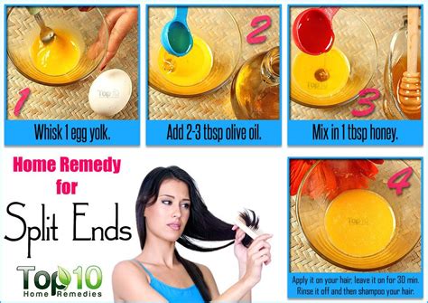 Home Remedies for Split Ends | Top 10 Home Remedies