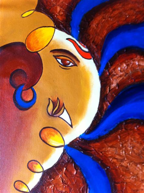 Artists of India: Abstract Ganesh Paintings by Manisha Vedpathak