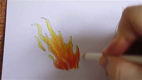 Realistic Fire Drawing Color