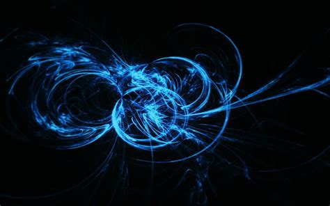 Abstract Blue Light Pattern HD Wallpaper