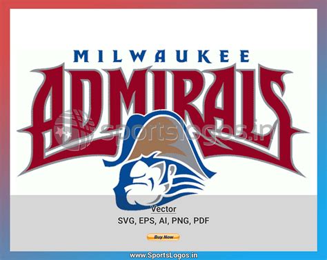 Milwaukee Admirals - Hockey Sports Vector SVG Logo in 5 formats ...