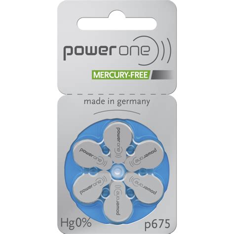 PowerOne Batteries for Hearing Devices | Models P10, P13, P312, P675 ...