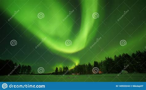 Aurora Borealis. Northern Lights at Arctic Circle Stock Photo - Image of stars, black: 145933244