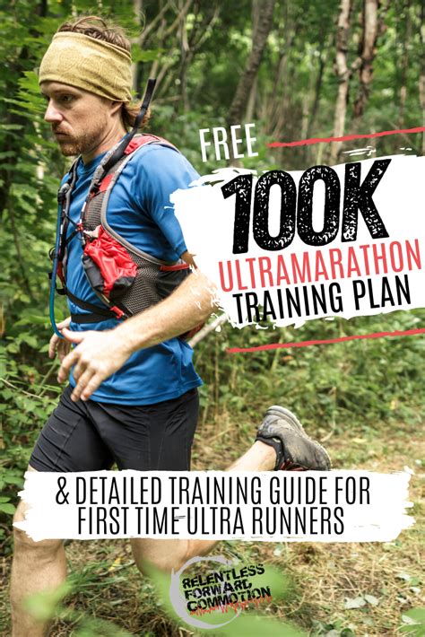 (Free) 100K Ultramarathon Training Plan - RELENTLESS FORWARD COMMOTION