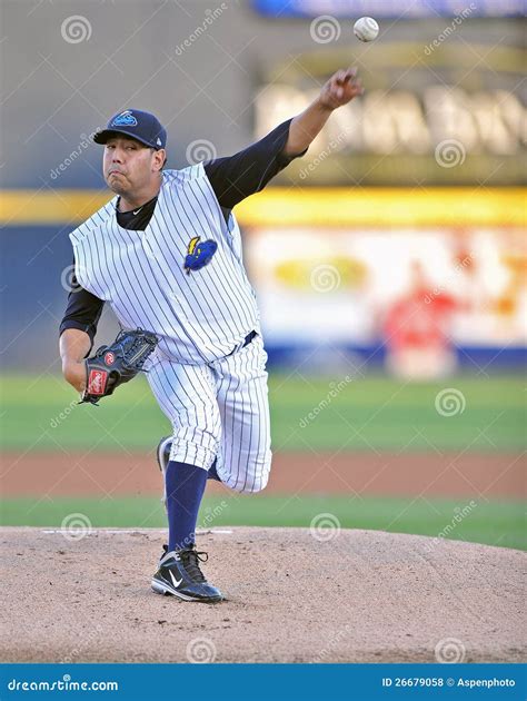 Baseball pitcher - lefty editorial stock photo. Image of player - 26679058