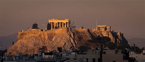 acropolis sunset 4k HD Wallpaper