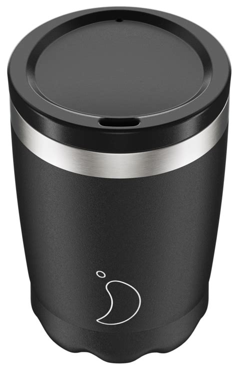 CHILLY'S COFFEE CUP 340ML MONOCHROME BLACK