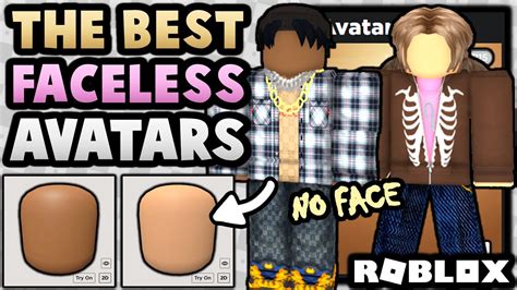 NEW! THE BEST FACELESS AVATAR TRICK SO FAR! (ROBLOX) - YouTube