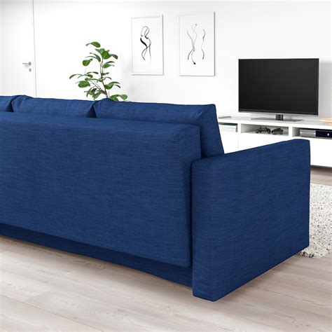 FRIHETEN Canapé 3 places convertible, Skiftebo bleu - IKEA Belgique