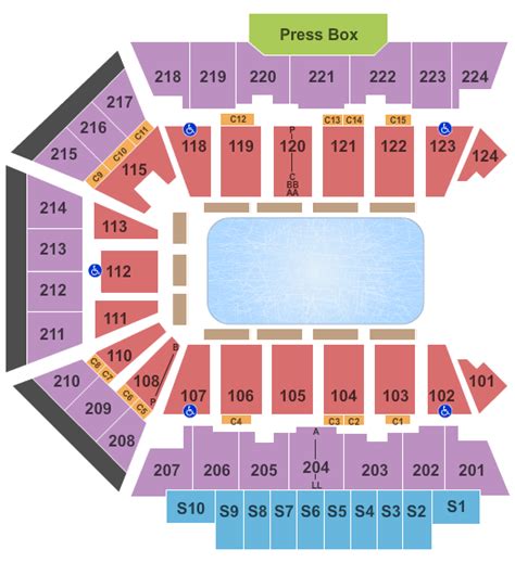 BMO Harris Bank Center Seating Chart - Rockford