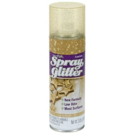 FloraCraft Spray Glitter, Gold - Walmart.com