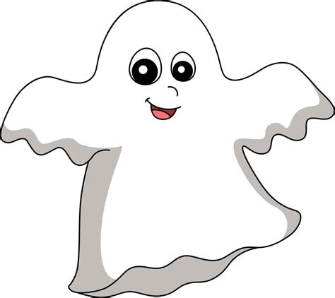 fantasma halloween dibujos animados color clipart 7528317 Vector en ...