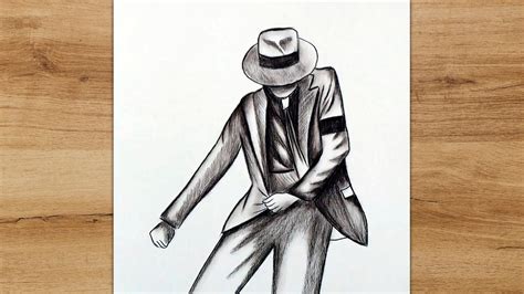 How To Draw Michael Jackson Doing The Moonwalk Step By Step