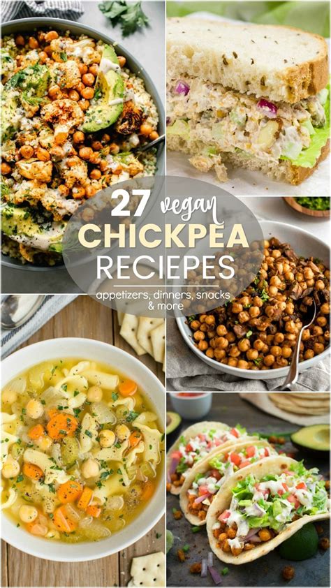 27 Vegan Recipes Using Canned Chickpeas | Chickpea recipes dinner, Vegan chickpea recipes ...