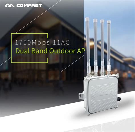 Long Range Outdoor CPE WIFI Router 2.4GHz&5G 1750Mbps Wireless AP WIFI ...