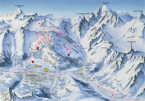 Courmayeur Piste Map | trails & marked ski runs | SNO | Skiing, Ski ...