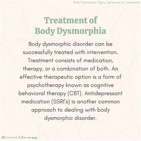 Body Dysmorphia: Signs, Symptoms, & Treatments