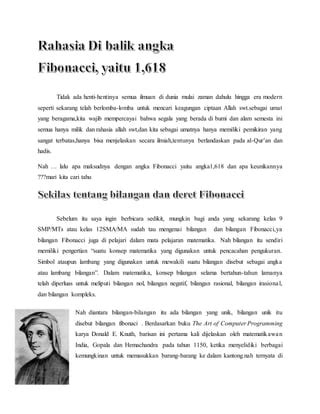 Artikel fibonacci | PDF