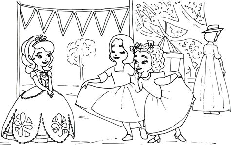 Sofia The First Coloring Pages: Sofia the First Coloring Page with Ruby ...