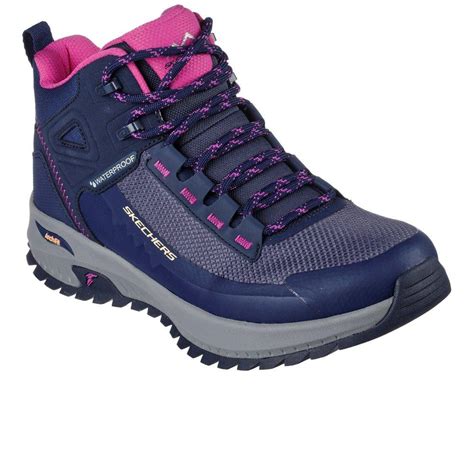 Skechers Arch Fit Discover Elevation Gain Hiking Boots in Blue | Lyst ...