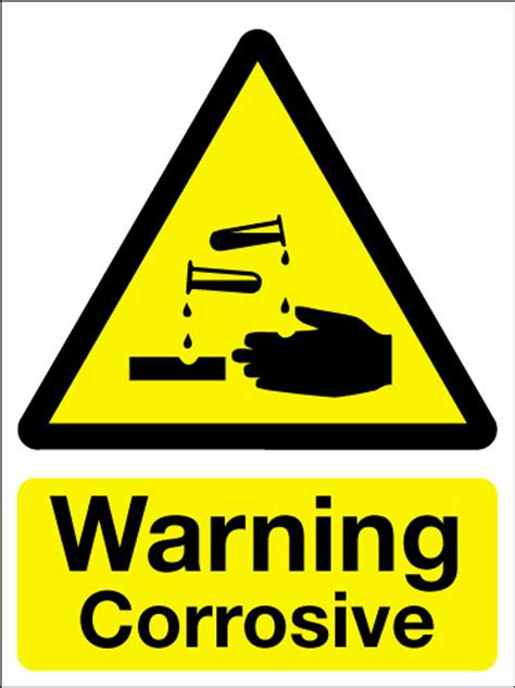 Warning corrosive sign - Signs 2 Safety