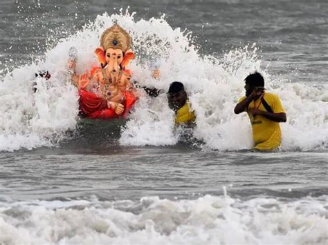 Ganesh Visarjan 2023: Idol immersion processions begin in Mumbai - www.lokmattimes.com