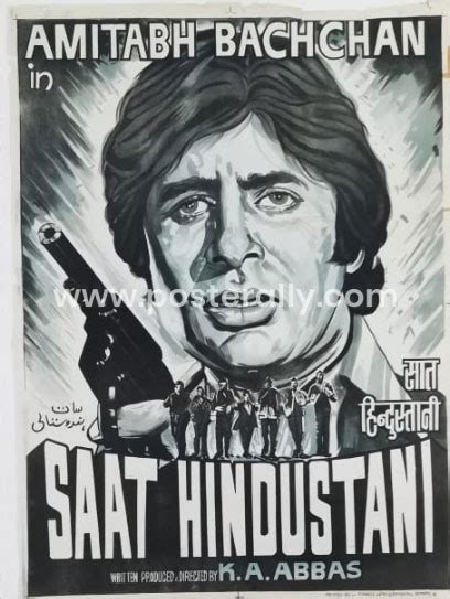 Buy Saat Hindustani 1969 Original Bollywood Movie Poster - Posterally ...