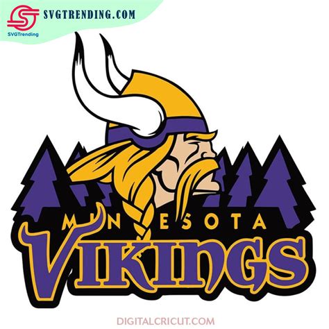 Vikings Football, Flag Football, Minnesota Vikings Logo, Viking Logo, Sports Svg Files, Nfl ...