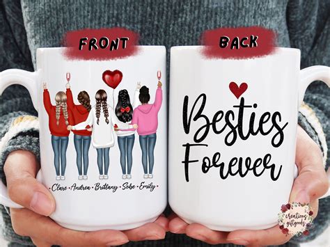 Besties Forever Mug Custom Best Friend Mug Personalized Best | Etsy in 2021 | Best friend mug ...