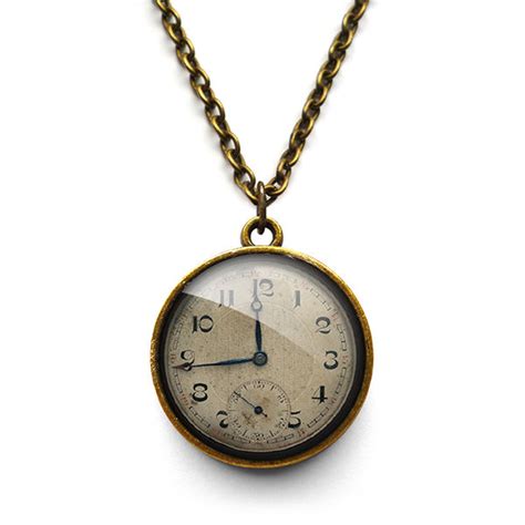 Vintage Clock Necklace (ER06) - Ruby Spirit Designs