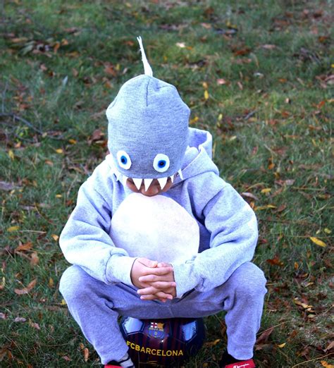 DIY Shark Halloween Costumes for the Family (Based Baby Shark Song)