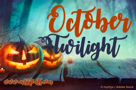 October Twilight Font | Misti's Fonts | FontSpace