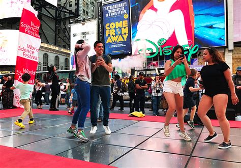 World Science Festival in Times Square NYC - Energy Floors