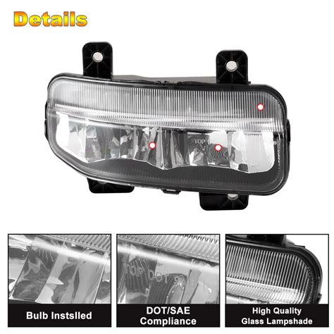 for 2019 2020 2021 Ram 1500 2500 3500 LED Fog Lights Front Bumper Lamps w/Wiring | eBay