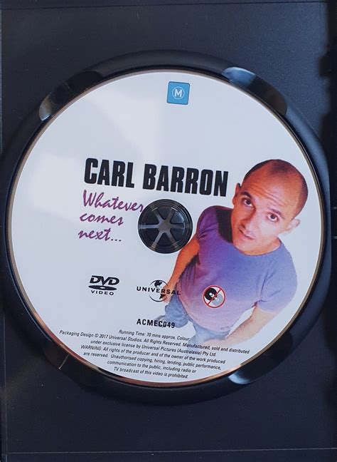 Carl Barron - Whatever Comes Next DVD – Record Shed - Australia's Online Record, CD and ...