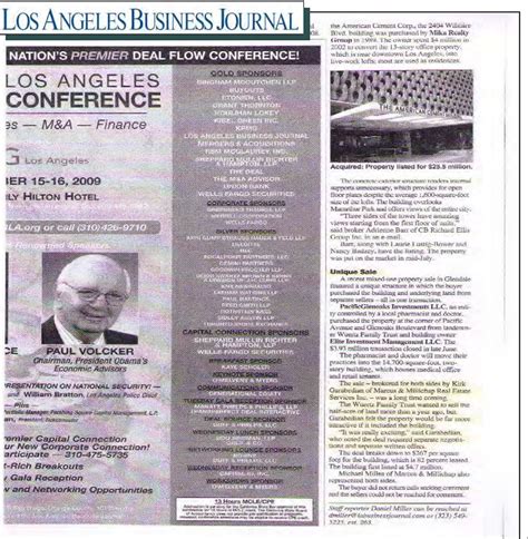 Los Angeles Business Journal - Kirk Garabedian Commercial Group