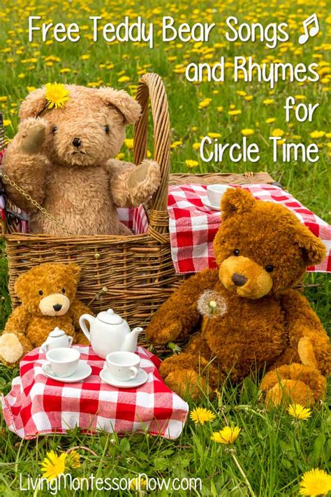 Free Teddy Bear Songs and Rhymes for Circle Time - Living Montessori Now